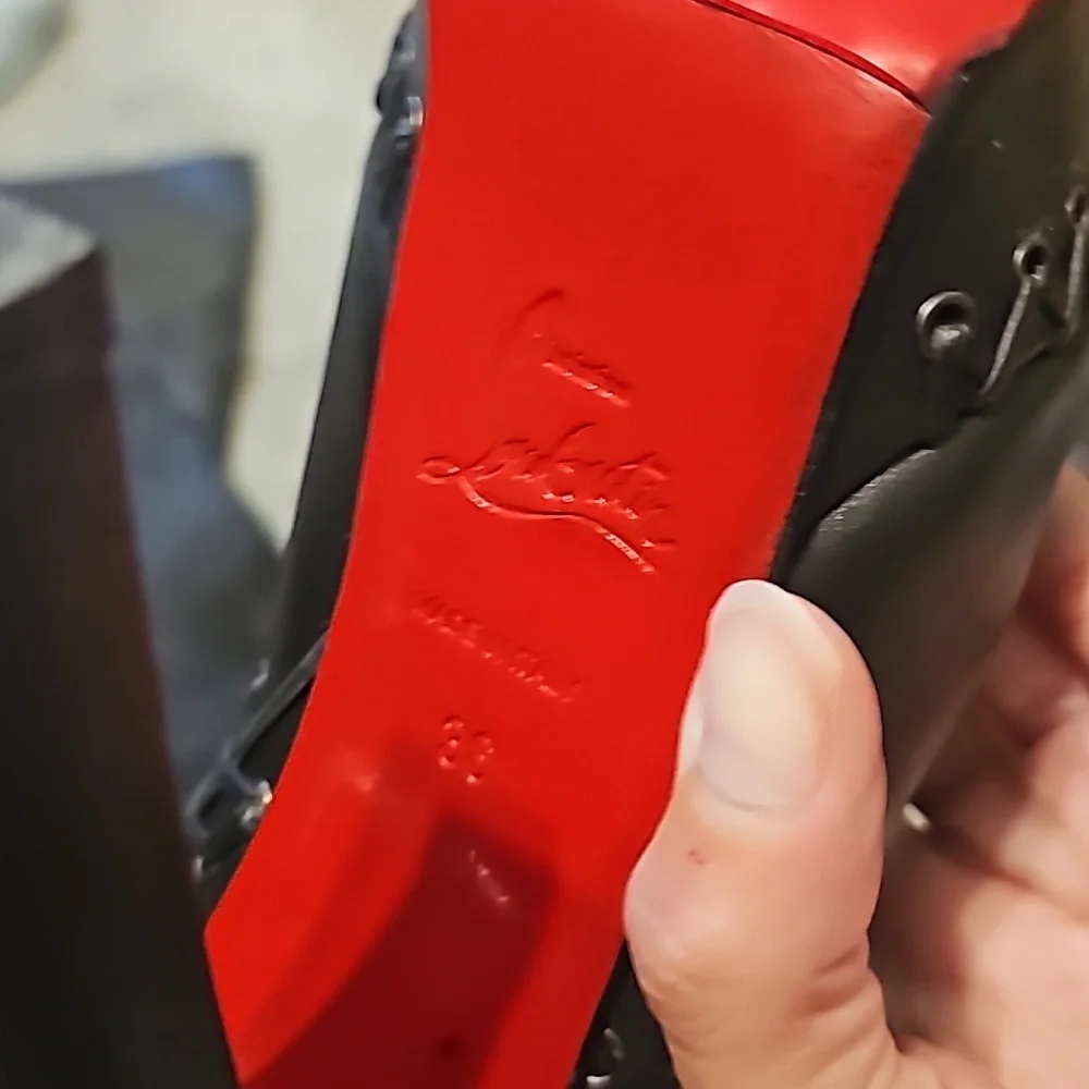 Christian louboutin black thigh high boots - Picture 6 of 16